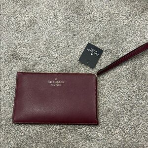 Kate Spade Maroon Wristlet